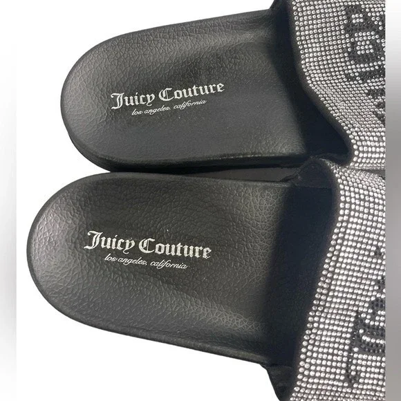 NWOT Juicy Couture Bling Slides Sz 8 - Picture 3 of 8